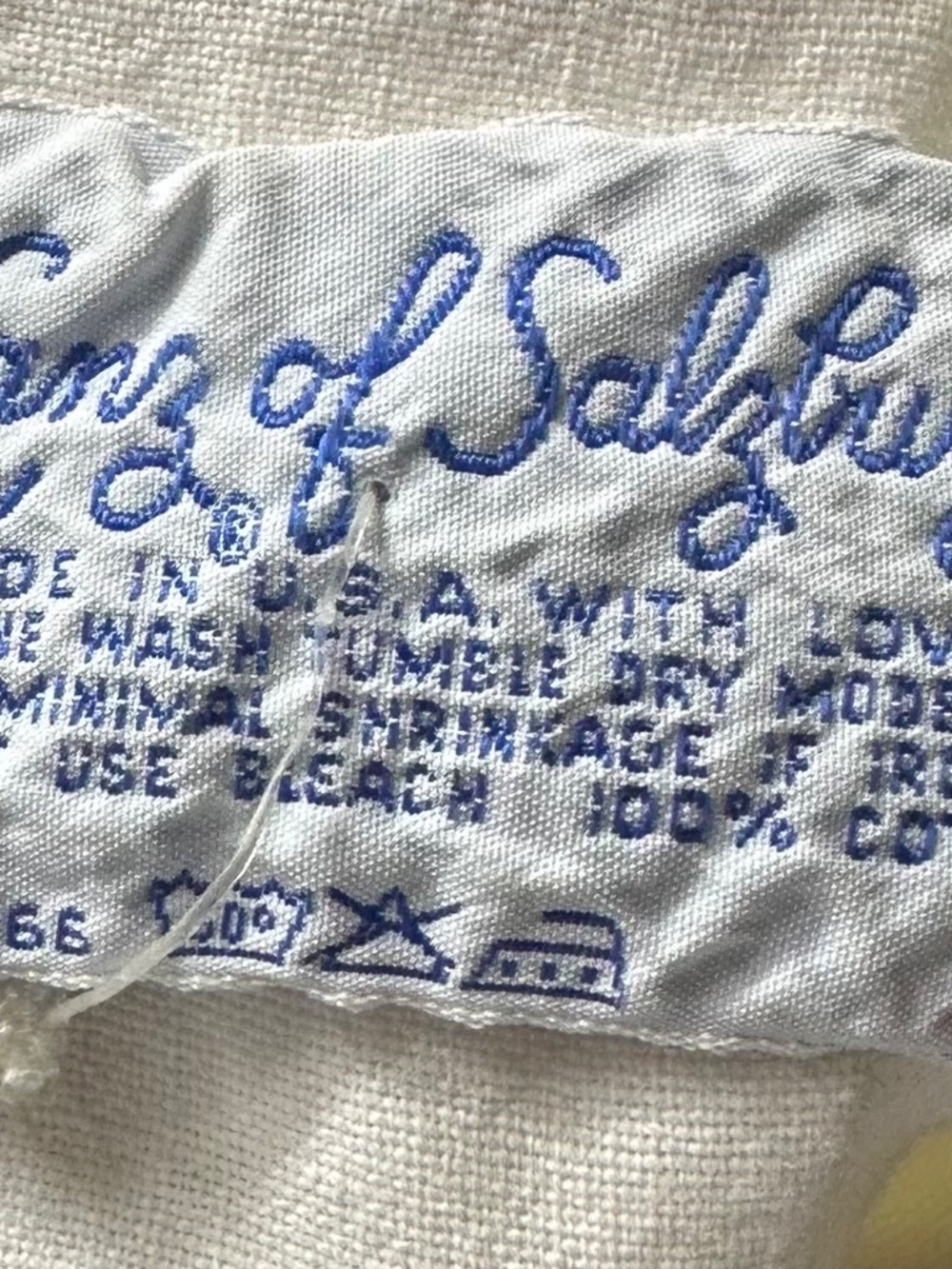 Vtg Lanz of Salzburg Long Nightgown Sz Small White Ruffle Lace Cottage Prairie - Picture 11 of 11